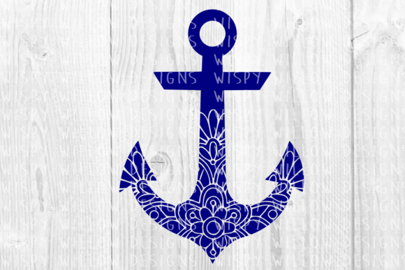 Anchor Floral Mandala: Summer Ocean Design Asset