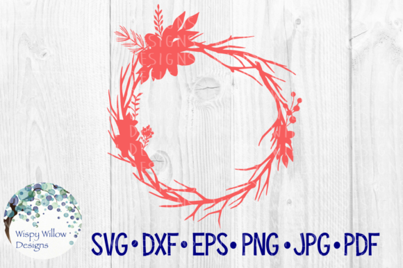 Crafting with the Floral Wreath, Bird Nest, and Name Monogram Frame Border Cut File