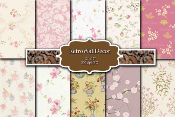 Elevating Digital Design with the Vintage Floral Digital Paper Pack Roses