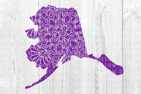 Elevating Regional Merchandise with the Alaska AK Floral Mandala State Cut File