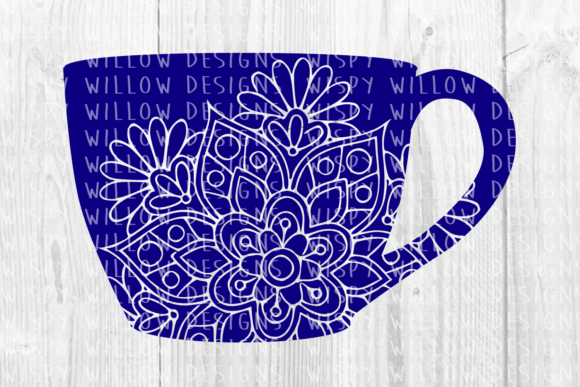Evaluating the Coffee Cup Floral Mandala Design for Creative Projects