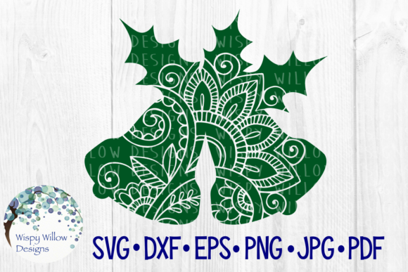 Floral Christmas Bells: Elevating Holiday Design with Versatile Craft Files