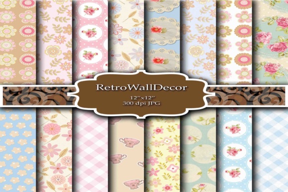 Floral Digital Paper2: Versatile 12x12 Design Assets