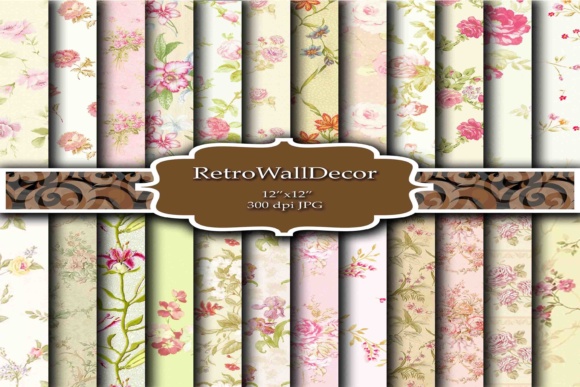 Floral Digital Papers: Shabby Chic Design Guide