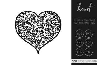Floral Heart: A Practical Asset for Digital Crafting and Small Business Production
