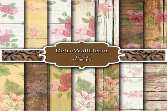 Floral on Wood Texture: Elevating Digital Design with Organic Elegance
