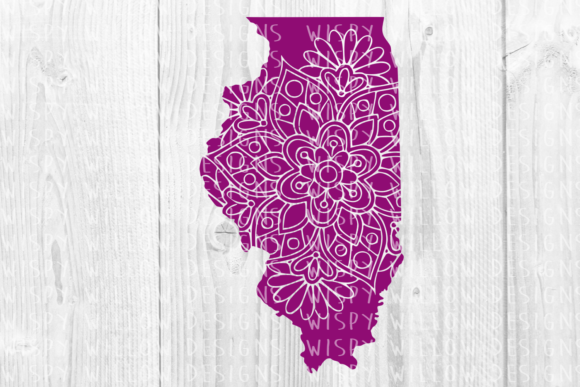 Illinois IL Floral Mandala State Cut File: A Practical Guide to Formats and Application