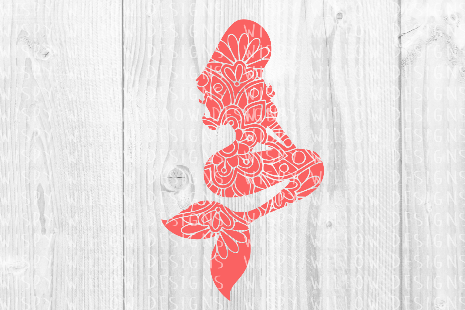 Mermaid Floral Mandala: Creative Design Applications