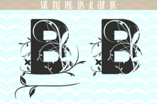 Monogram Alphabet Floral Letter B Design Guide