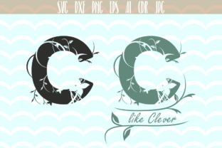 Monogram Alphabet Floral Letter C for Creative Projects