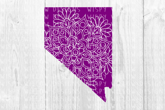Nevada NV Floral Mandala State Cut File: Integrating Regional Design into Creative Workflows