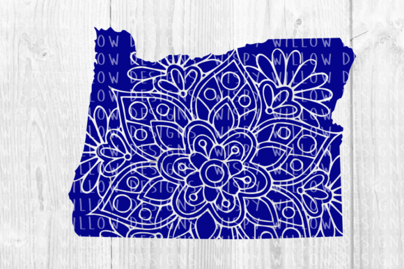 Oregon Floral Mandala State Cut File Guide
